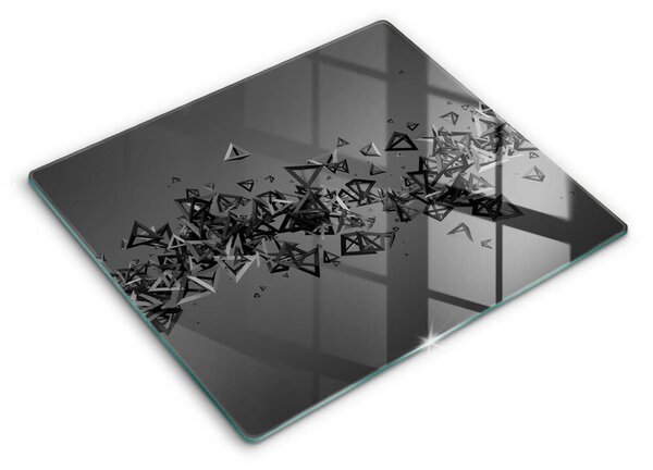 Skleněná krájecí deska Abstraktní 3d tvary