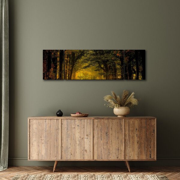 Obraz lesu (170x50 cm)