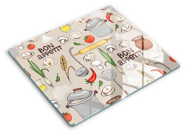 Skleněná deska do kuchyně Ilustrace kuchyně