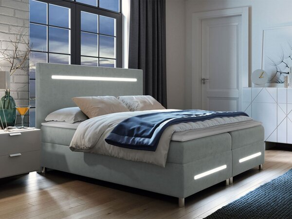 Kontinentální postel Trunida LED, Rozměr postele: 140x200, Barva:: Fresh 33 Mirjan24 5903211176487