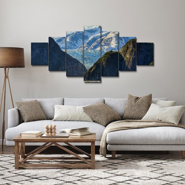 Obraz krajiny s horami (210x100 cm)