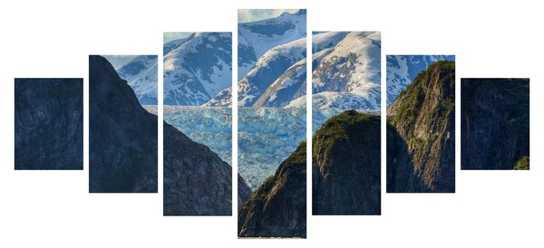 Obraz krajiny s horami (210x100 cm)