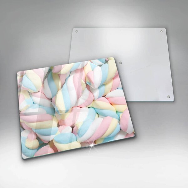 Skleněná deska do kuchyně Barevné marshmallows