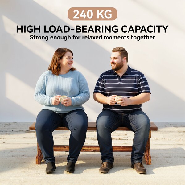 Outsunny 2místná odolná lavička ze smrku s X-nožkami, pálená — 114 × 40 × 46 cm, nosnost 240 kg | Aosom