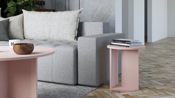 Szynaka Konferenční stolek Phoebe 01 84 cm růžový