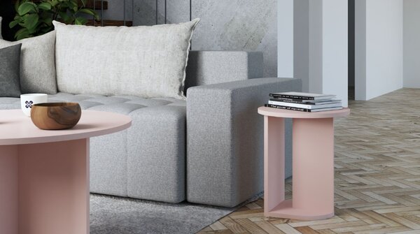 Szynaka Odkládací stolek Phoebe 03 48 cm růžový
