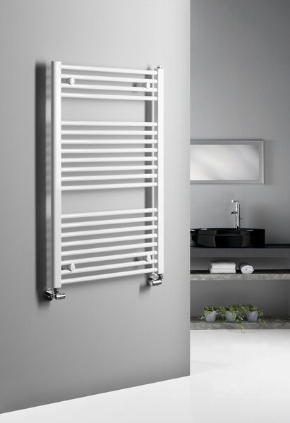 Aqualine Sapho, DIRECT otopné těleso s bočním připojením 600x960 mm, 597 W, bílá