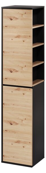 Szynaka Vysoká koupelnová skříňka Mossa 70 35 cm levá dub Artisan/černá