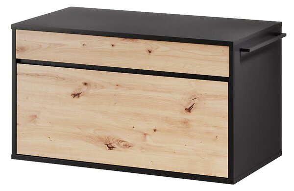 Szynaka Závěsná skříňka pod umyvadlo Mossa 58 80 cm dub Artisan/černá