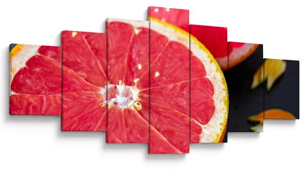 Obraz rozkrojených grapefruitů (210x100 cm)