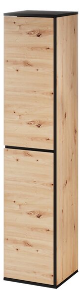 Szynaka Vysoká koupelnová skříňka Mossa 69 35 cm pravá dub Artisan/černá