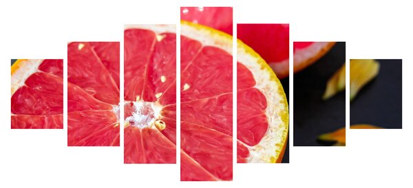 Obraz rozkrojených grapefruitů (210x100 cm)
