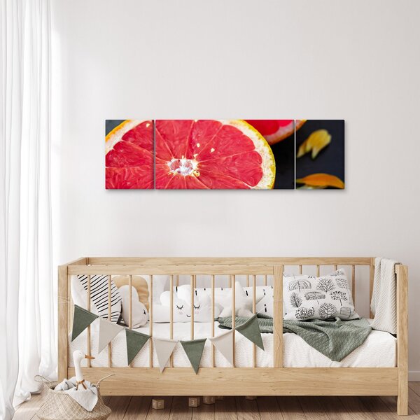Obraz rozkrojených grapefruitů (170x50 cm)