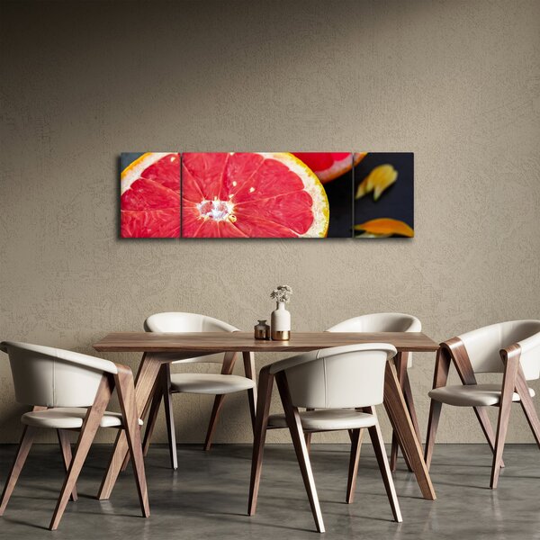 Obraz rozkrojených grapefruitů (170x50 cm)