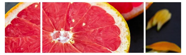 Obraz rozkrojených grapefruitů (170x50 cm)