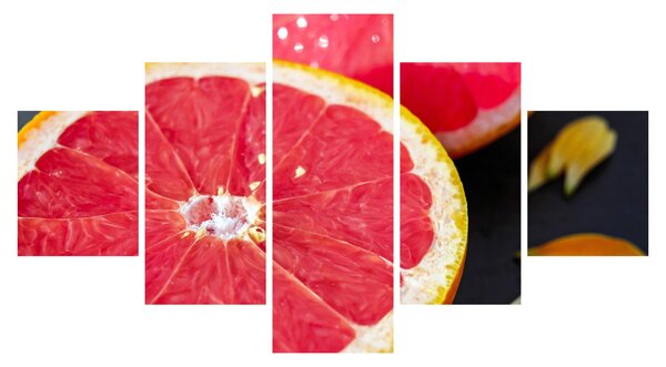 Obraz rozkrojených grapefruitů (125x70 cm)