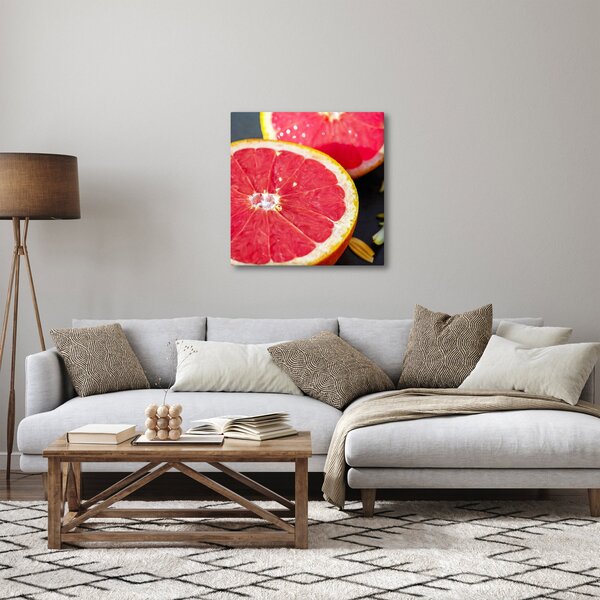 Obraz rozkrojených grapefruitů (30x30 cm)