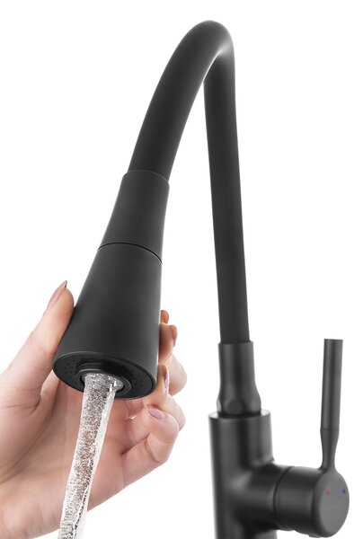 Invena Pogo Plus kuchyňská baterie stojící grafitová/šedá BZ-80-P05