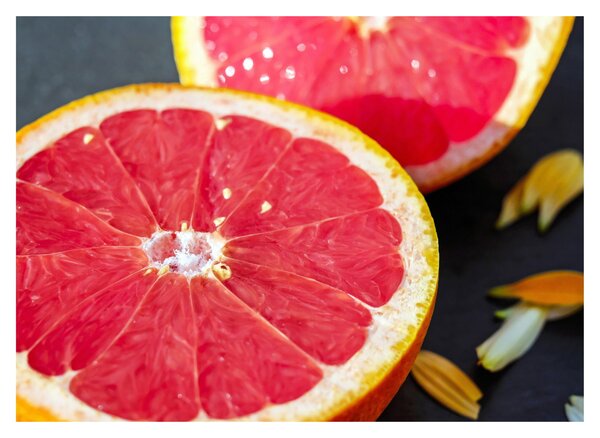 Obraz rozkrojených grapefruitů (70x50 cm)