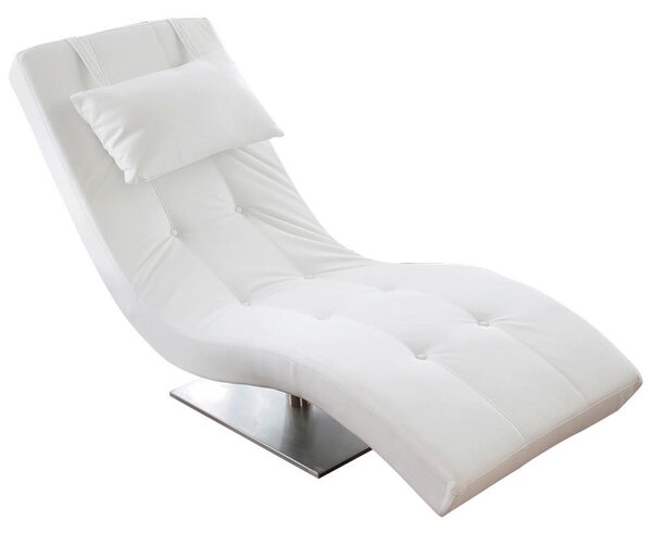 RELAXAČNÍ VÁLENDA, textil, bílá Livetastic - Relaxační křesla, Online Only