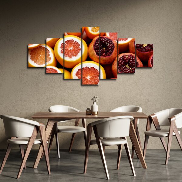 Obraz pomerančů a granátových jablek (210x100 cm)