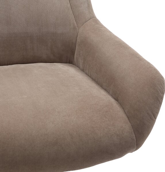 KŘESLO S PODNOŽKOU, textil, hnědá Livetastic - Online Only křesla & taburety, Online Only