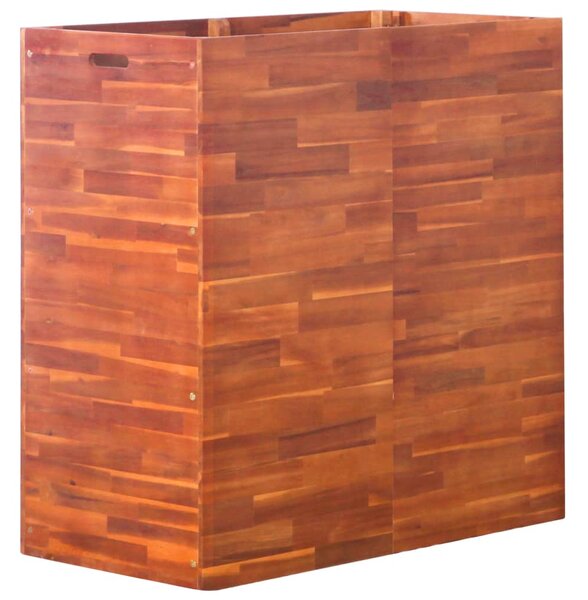 Vyvýšený záhon akáciové dřevo 100 x 50 x 100 cm