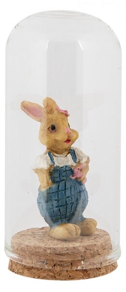 Skleněný poklop s korkovým podstavcem Aart – 5x10 cm