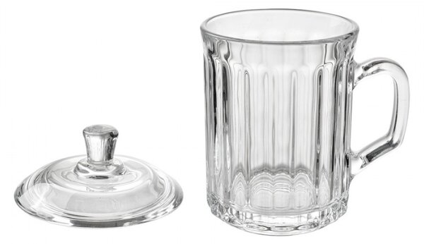 Skleněný hrneček s pokličkou – 300 ml