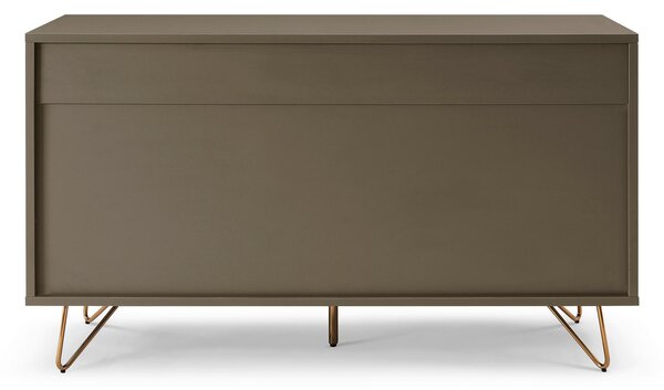 KOMODA, šedá, 120/70/40 cm Livetastic - Šuplíkové komody, Online Only