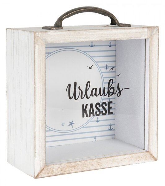 Pokladnička na dovolenou Urlaubs Kasse – 15x8x15 cm