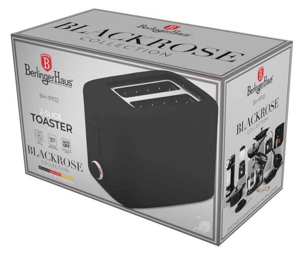 Topinkovač s krytem 750 W Black Rose Collection