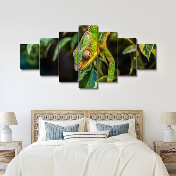 Obraz chameleona (210x100 cm)