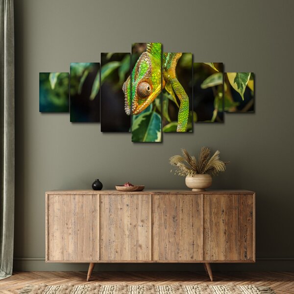 Obraz chameleona (210x100 cm)