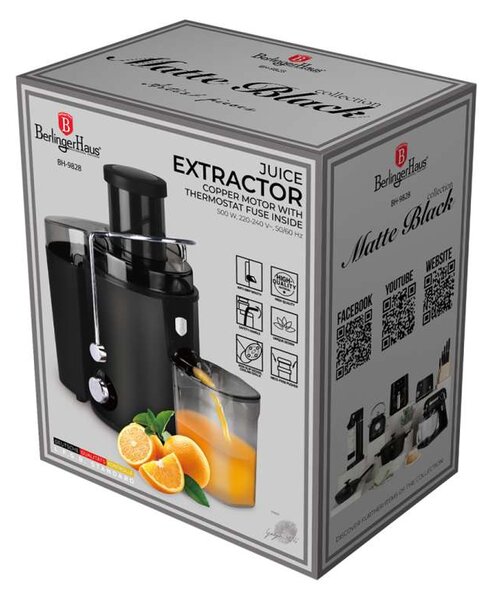 Odšťavňovač 500 W Matte Black Collection