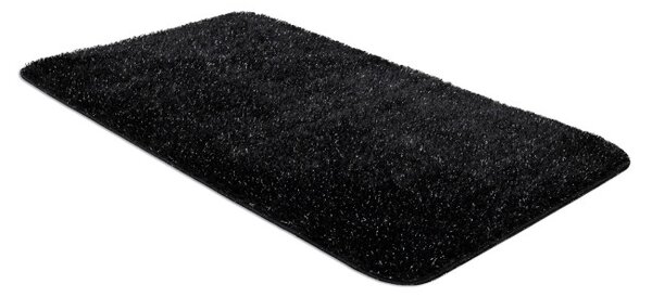 Koupelnový kobereček SYNERGY glamour / lurex, černý