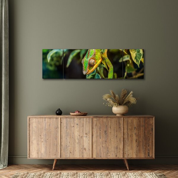 Obraz chameleona (170x50 cm)