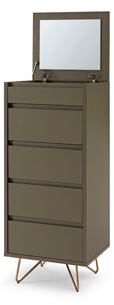 KOMODA, šedá, 45/110/40 cm Livetastic - Šuplíkové komody, Online Only