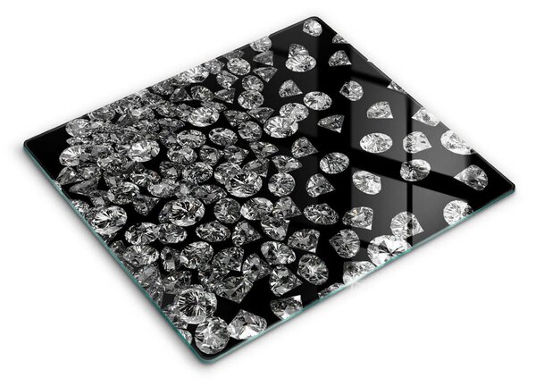 Skleněná krájecí deska Diamanty diamanty