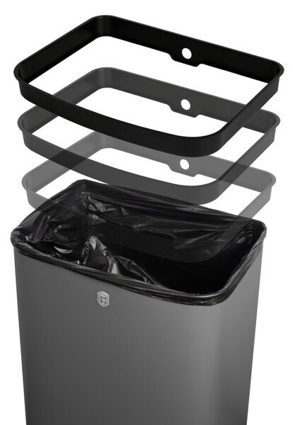 Bezdotykový odpadkový koš na senzor 60 l Antracit Collection