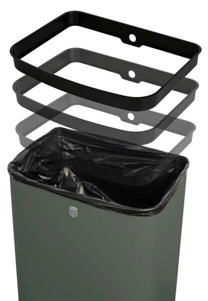Koš odpadkový se senzorovým otvíráním 60 l Matte Green Collection