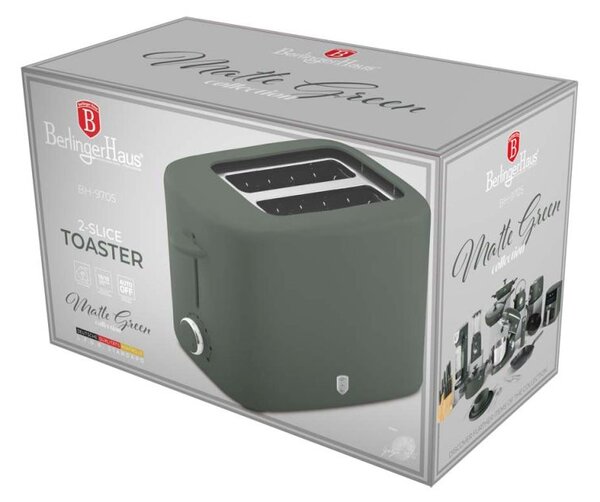 Topinkovač s krytem 750 W Matte Green Collection