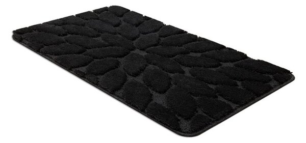 Sada koupelnových koberečků SUPREME STONES kamínky, černá