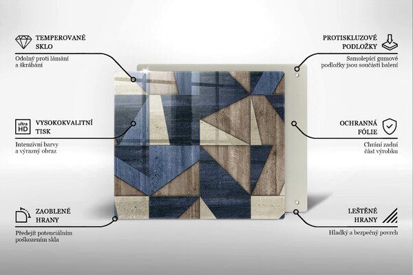 Skleněná deska do kuchyně Geometrické abstrakce