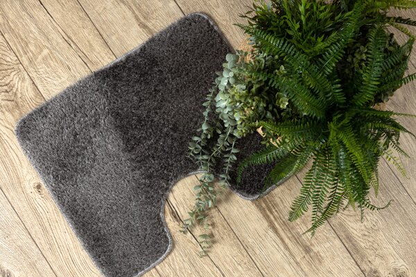 Sada koupelnových koberečků SYNERGY glamour / lurex, šedá