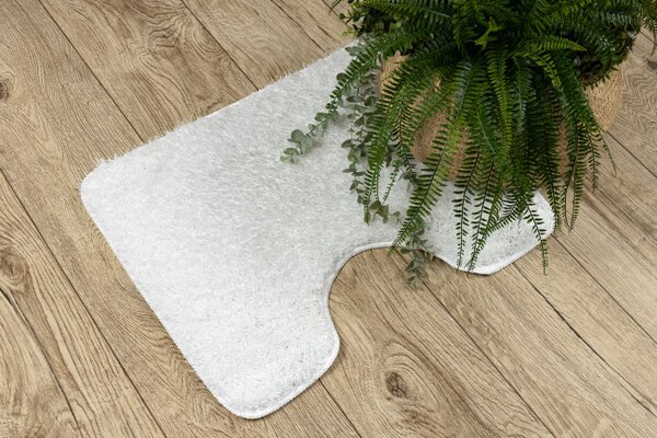 Sada koupelnových koberečků SYNERGY glamour / lurex, bílá