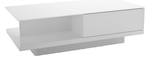 KONFERENČNÍ STOLEK, vysoce lesklá bílá, sklo, kompozitní dřevo, 120/60/36 cm Livetastic - Konferenční stolky, Online Only