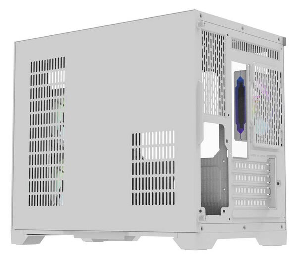 DarkFlash Počítačová skříň Darflash FT418 + 6 ventilátorů aRGB (bílá)