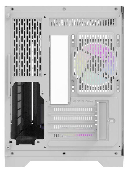 DarkFlash Počítačová skříň Darflash FT418 + 6 ventilátorů aRGB (bílá)