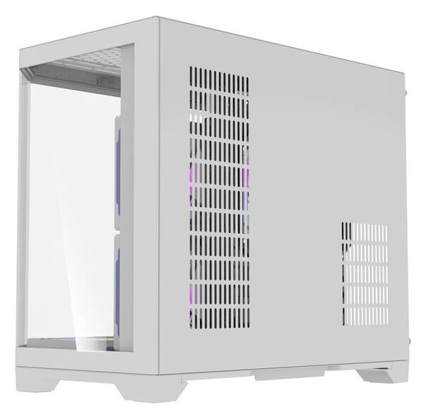 DarkFlash Počítačová skříň Darflash FT418 + 6 ventilátorů aRGB (bílá)